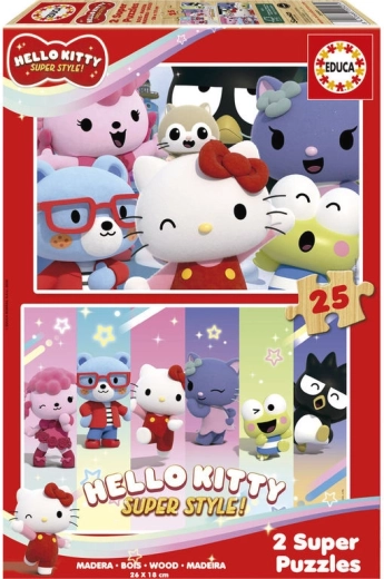Educa lesene puzzle Hello Kitty 2x25 kosov
