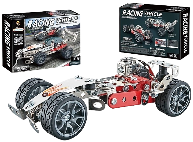 Kovinska konstrukcijska sestavljanka formule – 105 delov