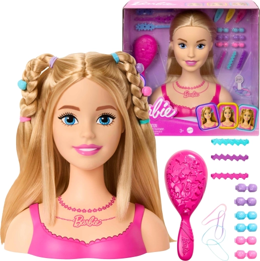 Barbie glava za česanje in oblikovanje z dodatki, 20 delov