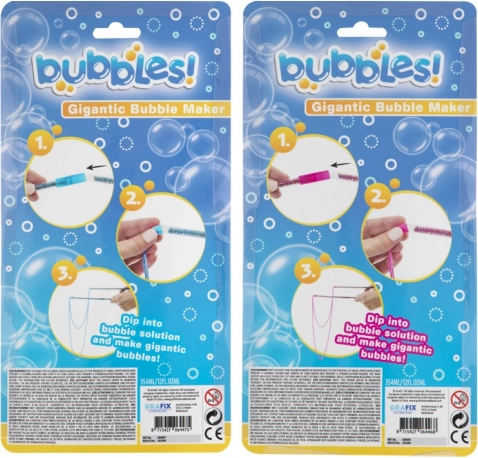 Giant bubble wand with bubble solution - 1 piece