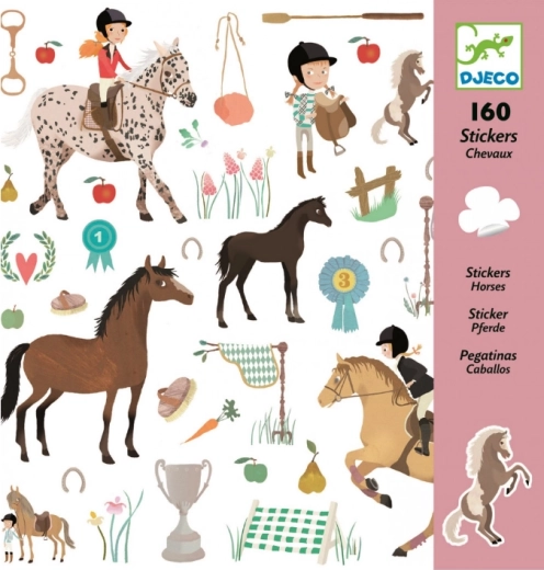 Horse Themed Stickers by Djeco