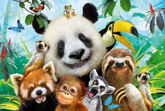 Puzzle živalska zabava 200 kosov