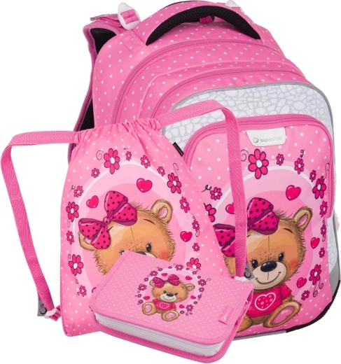 Bagmaster Lumi small school set for first graders – teddy bear