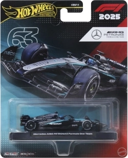 Hot Wheels premium avtomobilček FORMULA 1 MERCEDES-BENZ George Russell #63 1:64