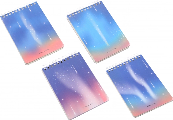 Spiralni zvezek 10 × 14 cm, 80 strani – Zodiac