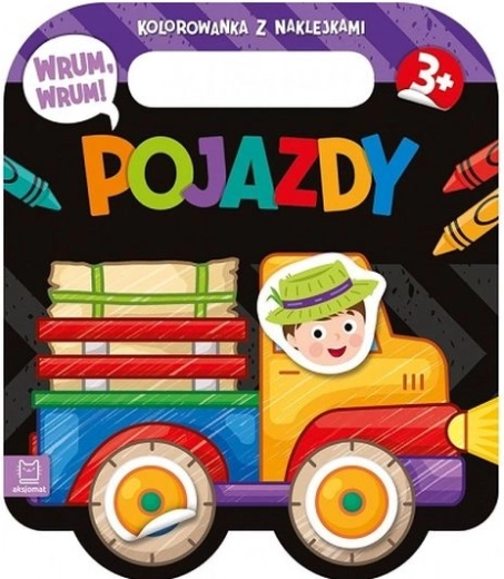 Vrum, vrum! vozila – pobarvanka z nalepkami
