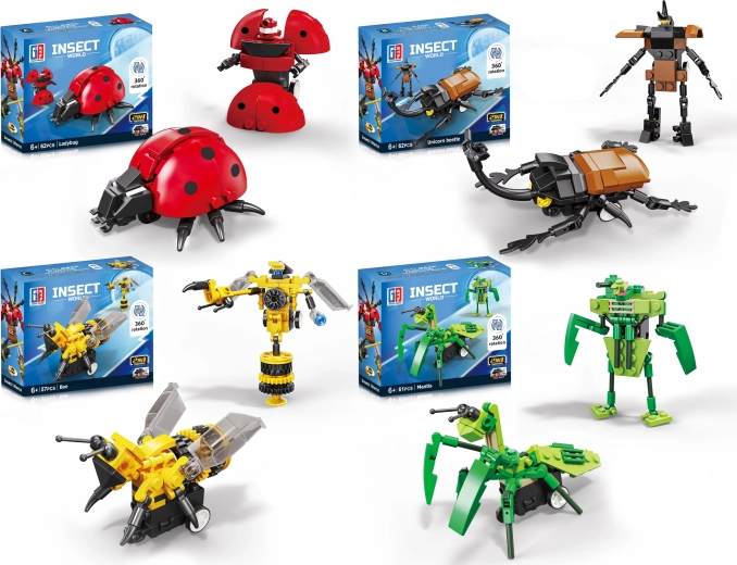Transformabilni komplet robotskih žuželk - 1 kos
