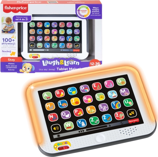 Interaktivna izobraževalna tablica Fisher-Price za najmlajše z več kot 100 zvoki (poljsko)