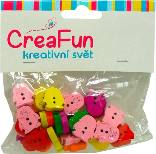 Leseni perli svinčnik 14 × 15 mm, 30 kos