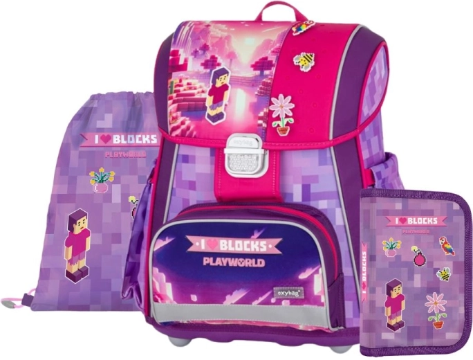 Šolski set 3 kosa Premium Playworld Girl od Oxybag