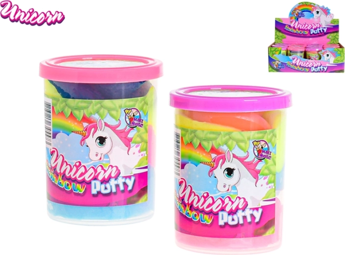 Mavrična prdljiva masa Unicorn v lončku