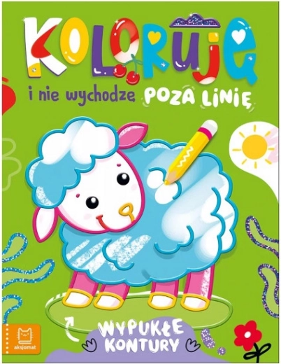 Pobarvanke z ovčko – izbočene konture za lažje barvanje
