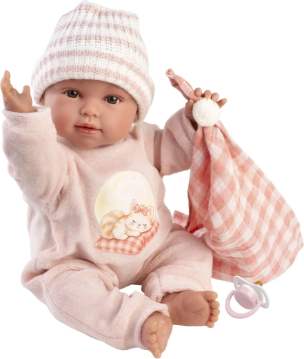 Llorens New Born realistična dojenčkovska punčka z zvoki 38 cm