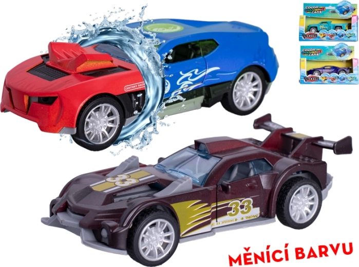 Kovinski avto 12 cm z vztrajnikom in spreminjanjem barve