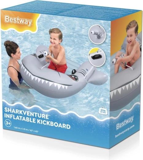 Napihljivo plovilo v obliki morskega psa z vodnim topom BESTWAY 160 × 115 cm