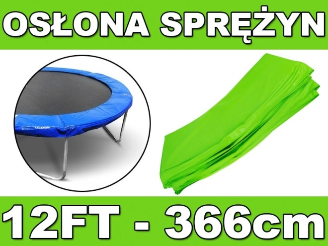Zaščitni obroč za vzmeti SKYRAMIZ za vrtni trampolin 366 cm (12 ft) – zelen