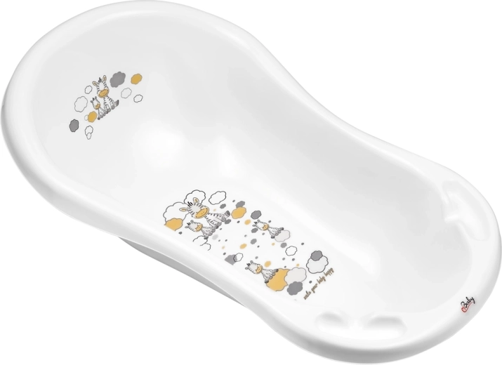 Otroška banjica MALTEX Zebra 84 cm – bela