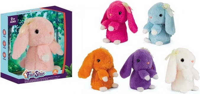 Govorijoči in plešoči plišasti zajček s ponavljanjem