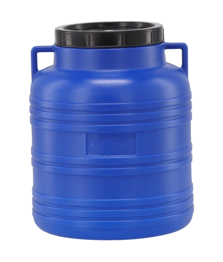 Plastični sod 30 l s pokrovom in ročaji za fermentacijo in shranjevanje živil