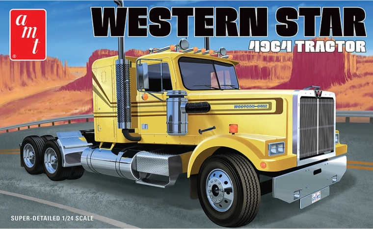 AMT Western Star 4964 Tractor plastic truck model 1:24