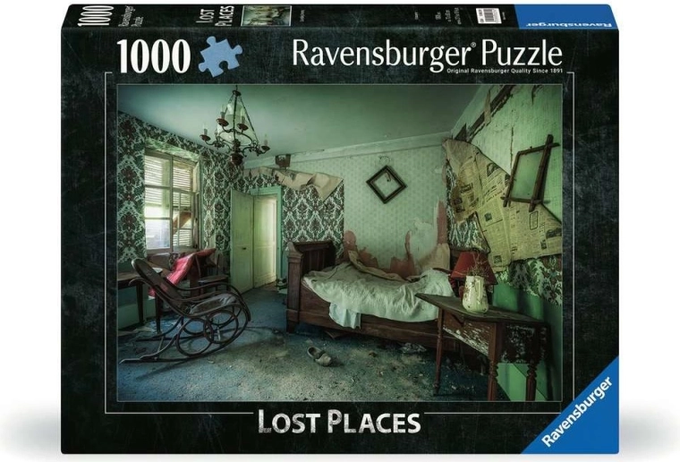 Ravensburger sestavljanka Izgubljeni kraji: zelena spalnica 1000 koščkov