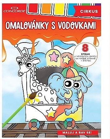 Pobarvanke z vodenkami CONCORDE Cirkus A4