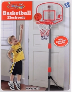 Košarkarski koš s stojalom s števcem, lučmi in zvoki