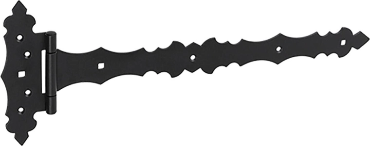 Okraski tečaj za vrata 400 × 30 × 170 × 2,5 mm, črn