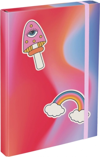 BAAGL mape za šolske zvezke A4 – mavrica, rdeče