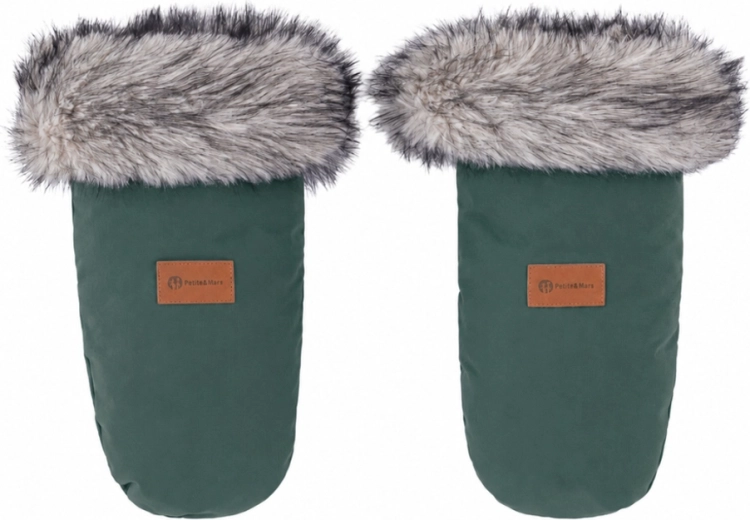 Petite&Mars Fjora stroller hand muff Veritable khaki - 1 pair