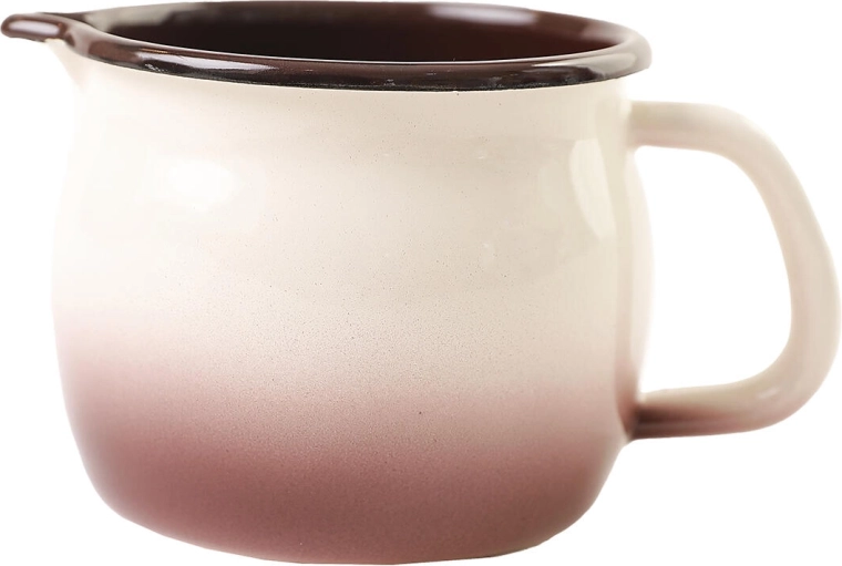 Emajlirana skodelica z ustjem 0,8 l Capuccino, premer 10 cm