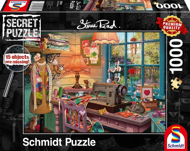 Puzzle Schmidt Secret – šivalnica, 1000 koščkov