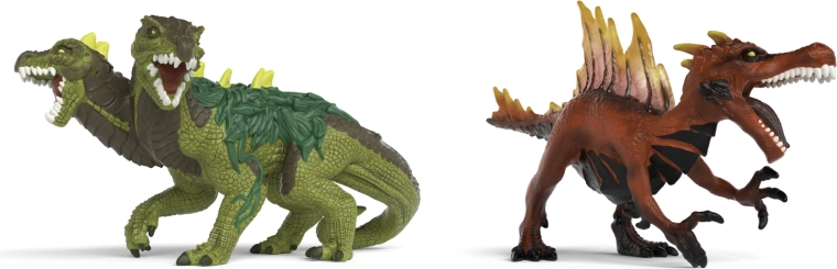 Komplet figur Ognjeni dinozaver vs. gozdni kuščar