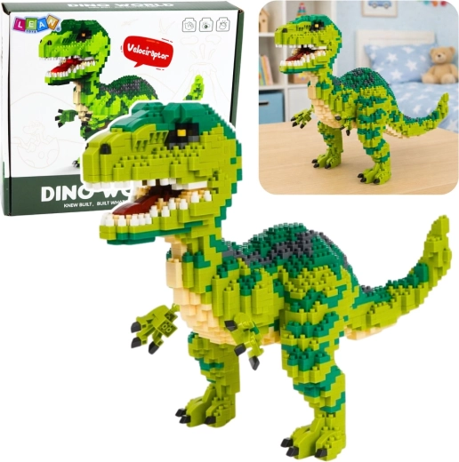 Konstruktor dinosaver Velociraptor 3D figurica 1457 koščkov