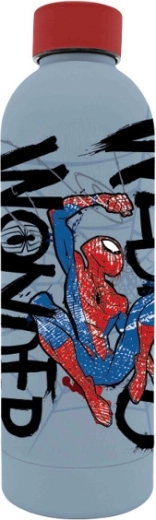 Nerjavinska steklenica s 3D potiskom SPIDERMAN 500 ml