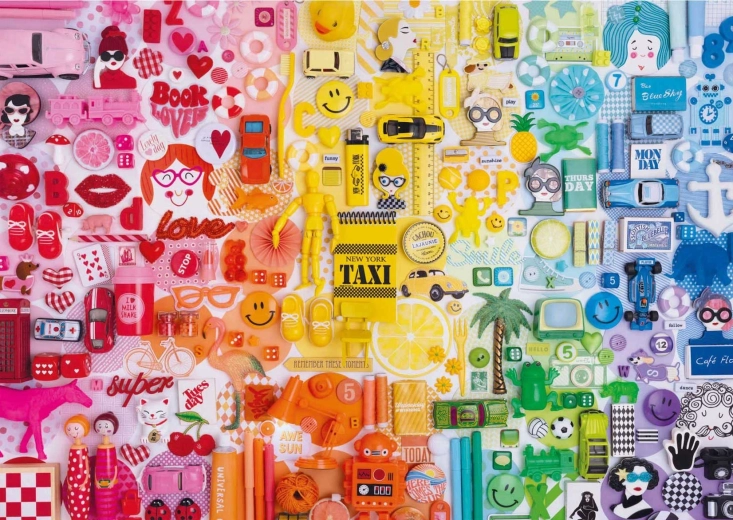 Sestavljanka barvna kolaž 500 kosov EDUCA