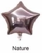 Foliov balon v obliki zvezde, naravni odtenek 45 cm