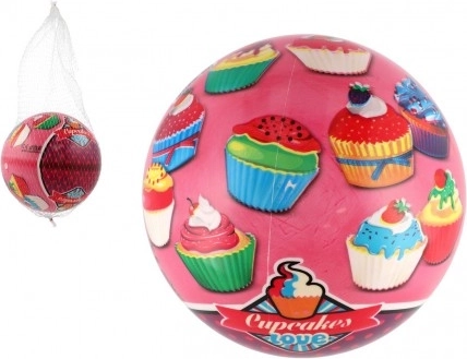 Napenljiva žoga Cupcakes 23 cm v mrežici