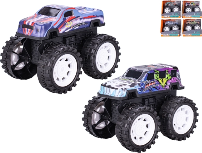 Kovinski terenski avto s vztrajnikom 10 cm