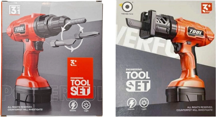 Otroški električni vrtalnik 2v1 na baterije