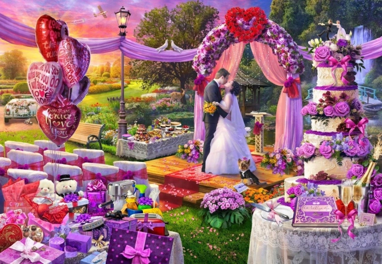 Bluebird sestavljanka Poročni dan 1000 koščkov