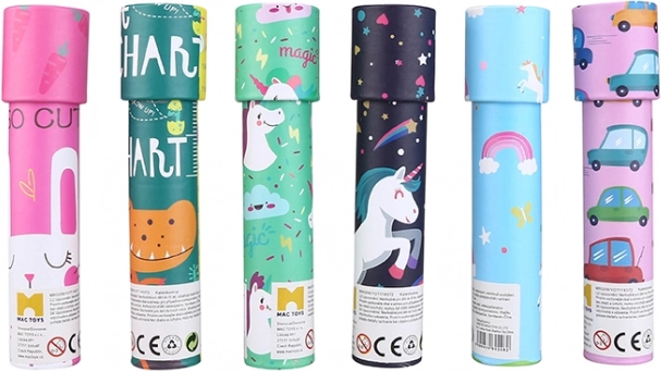 Kalejdoskop za otroke z barvnimi vzorci