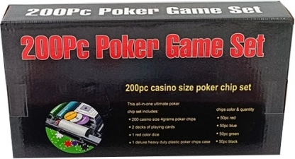 Poker set v praktičnem kovčku