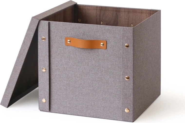 Shranjevalna škatla s pokrovom 30 × 30 × 28 cm iz papirja in lepenke