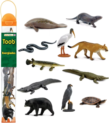 Safari Ltd. Everglades tube – mini animal figurines