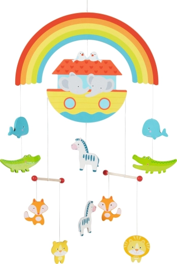 Goki hanging crib mobile Noah's Ark - 1 piece