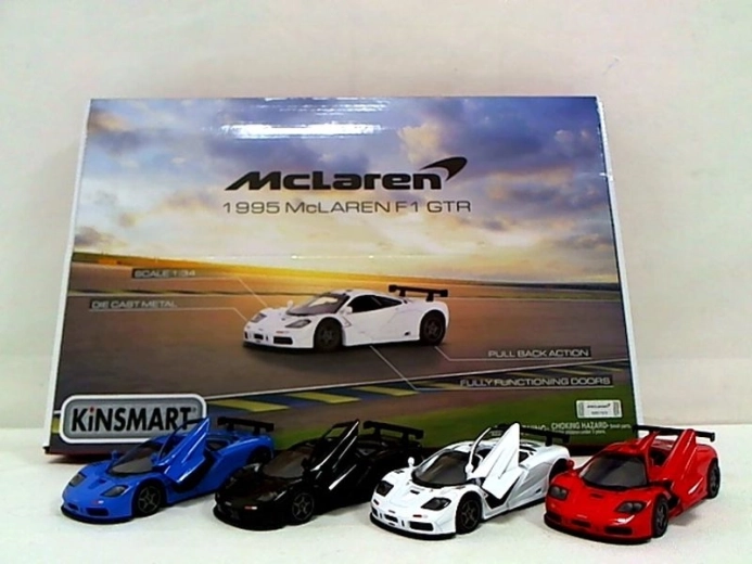 Avto McLaren F1 GTR 1995 s potegom nazaj, 4x4, 1:34 - 1 kos