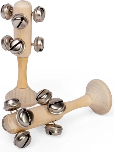 Bigjigs Toys mini zvončki – naravna lesena igrača