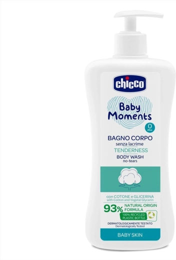Chicco Baby Moments Tenderness šampon za telo z dozirnikom 500 ml