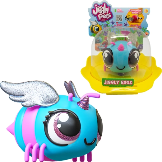 Interaktivna modra čebelica JIGGLY BUGS EOLO